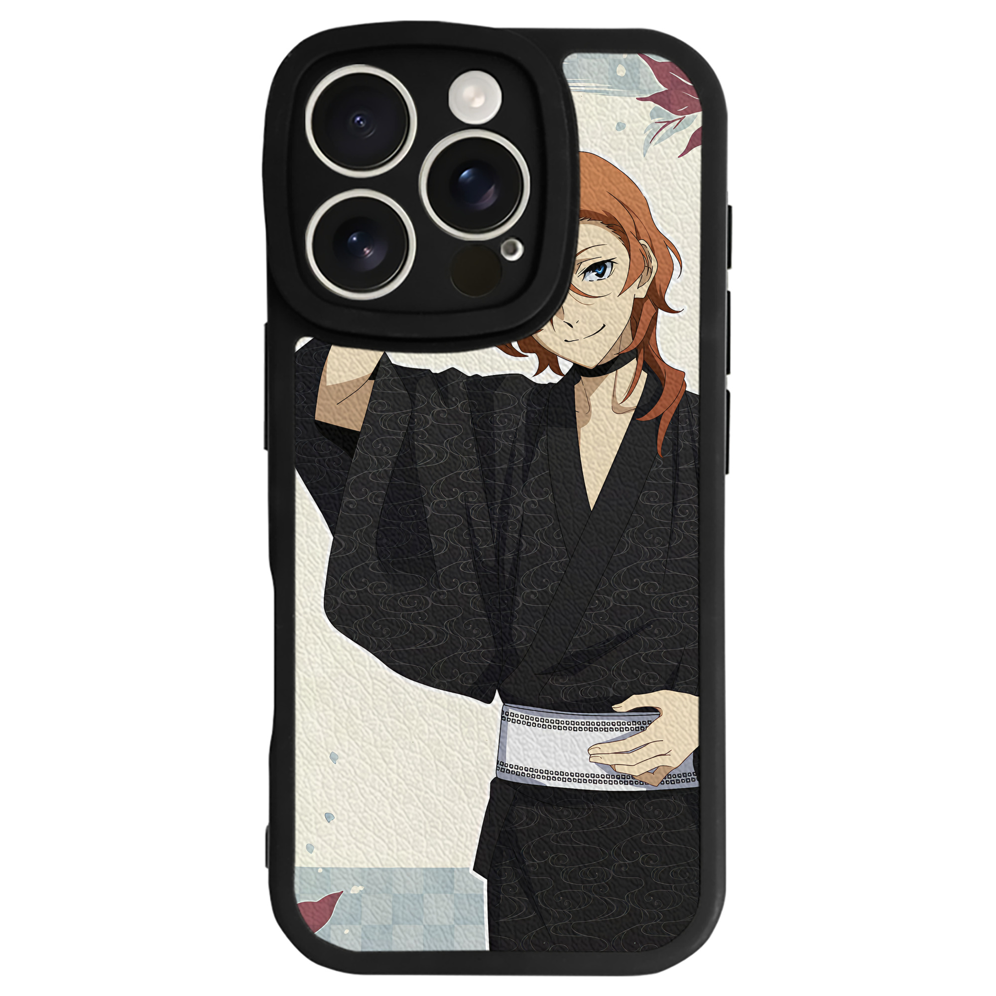 （画像用） 文豪ストレイドッグス Bungo Stray Dogs 【iPhone 16シリーズ対応】シリコンスマホケース（レザー調） 材質：シリコン
